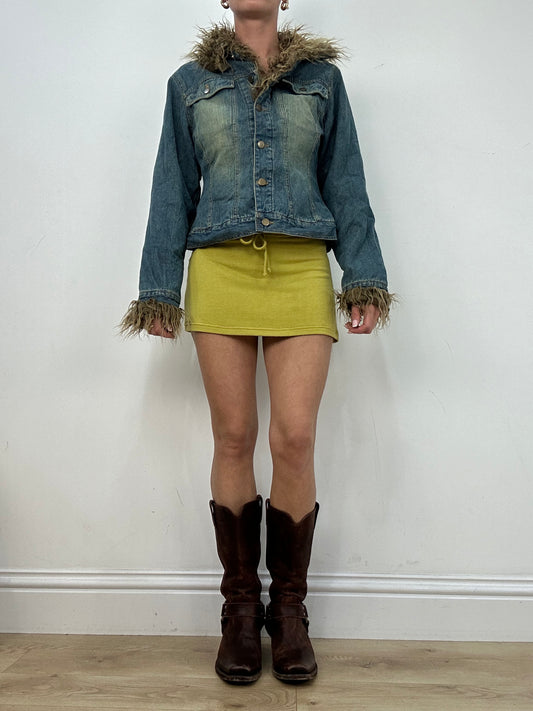 💻 vintage edit four | small denim fur jacket