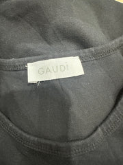 2016 edit | small black gaudi logo tank top