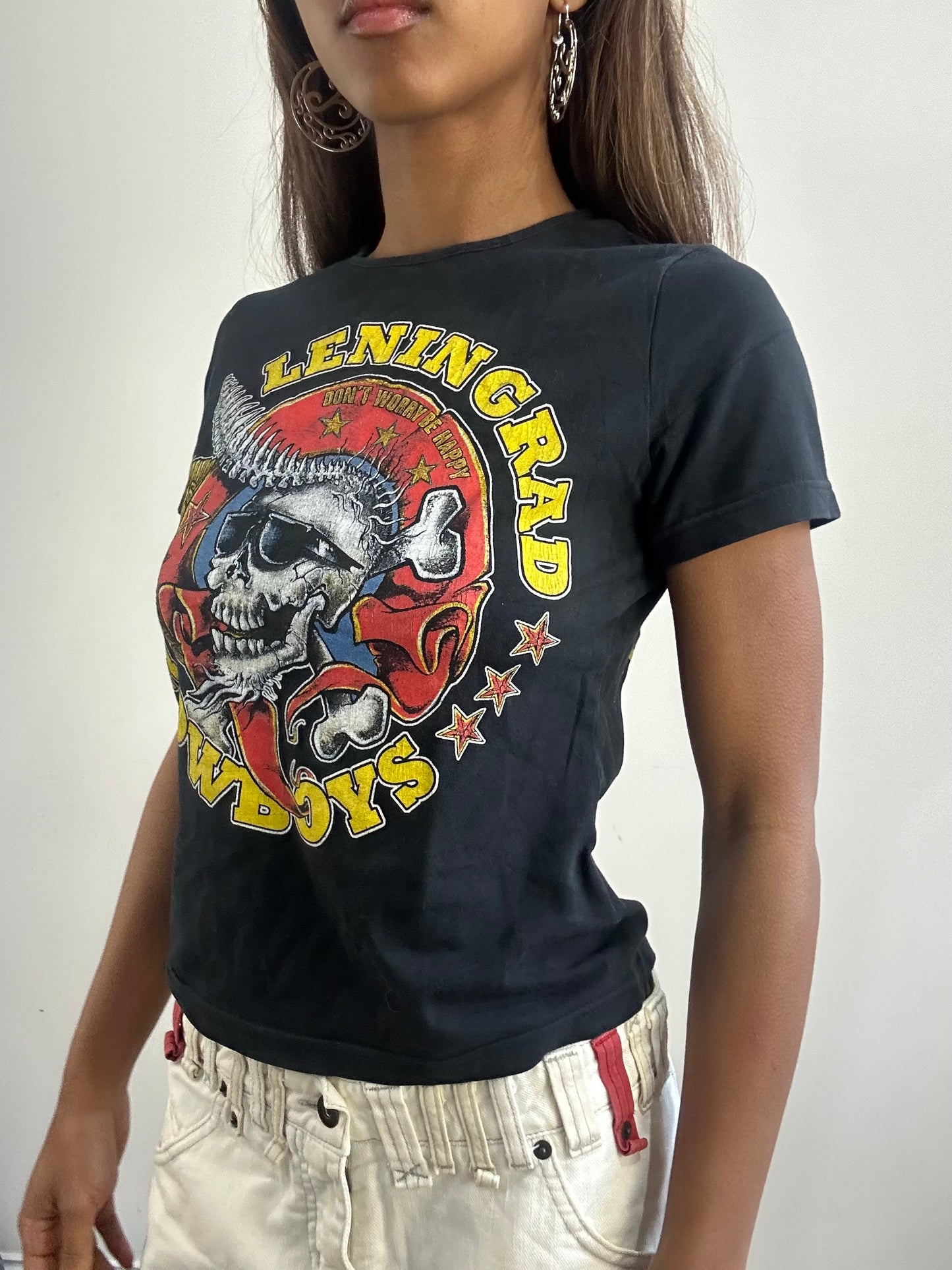 2016 edit | small black graphic elvis skull t-shirt