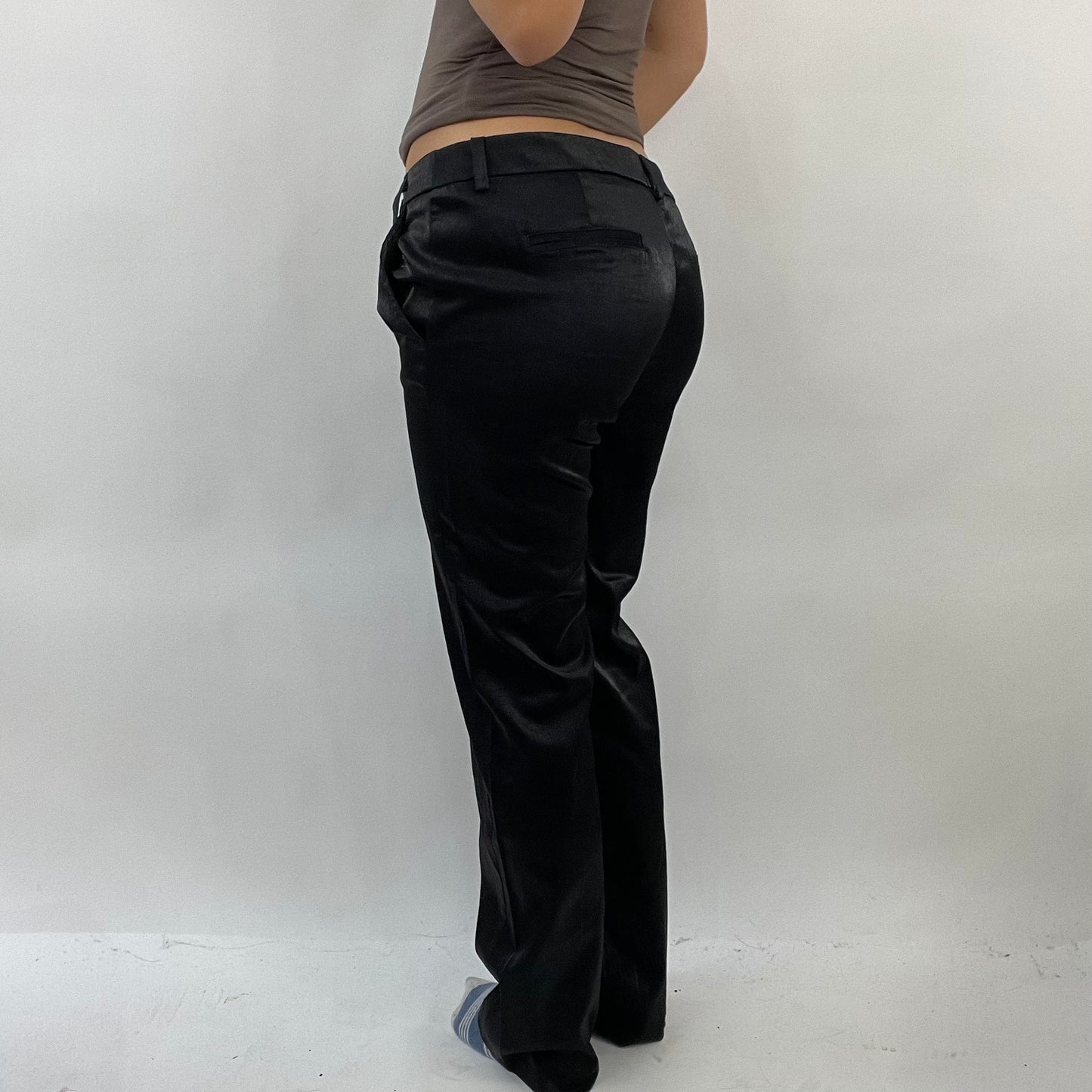 CORPCORE DROP | small black silky trousers
