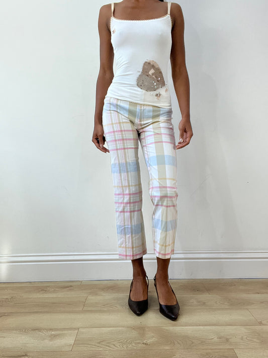 BEST PICKS | extra small white sisley cropped trousers