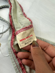 LFW edit | XS码 蓝色 Miss Sixty 牛仔 bralette 上衣