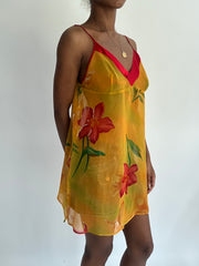 summermaxxing drop | small yellow floral mini dress
