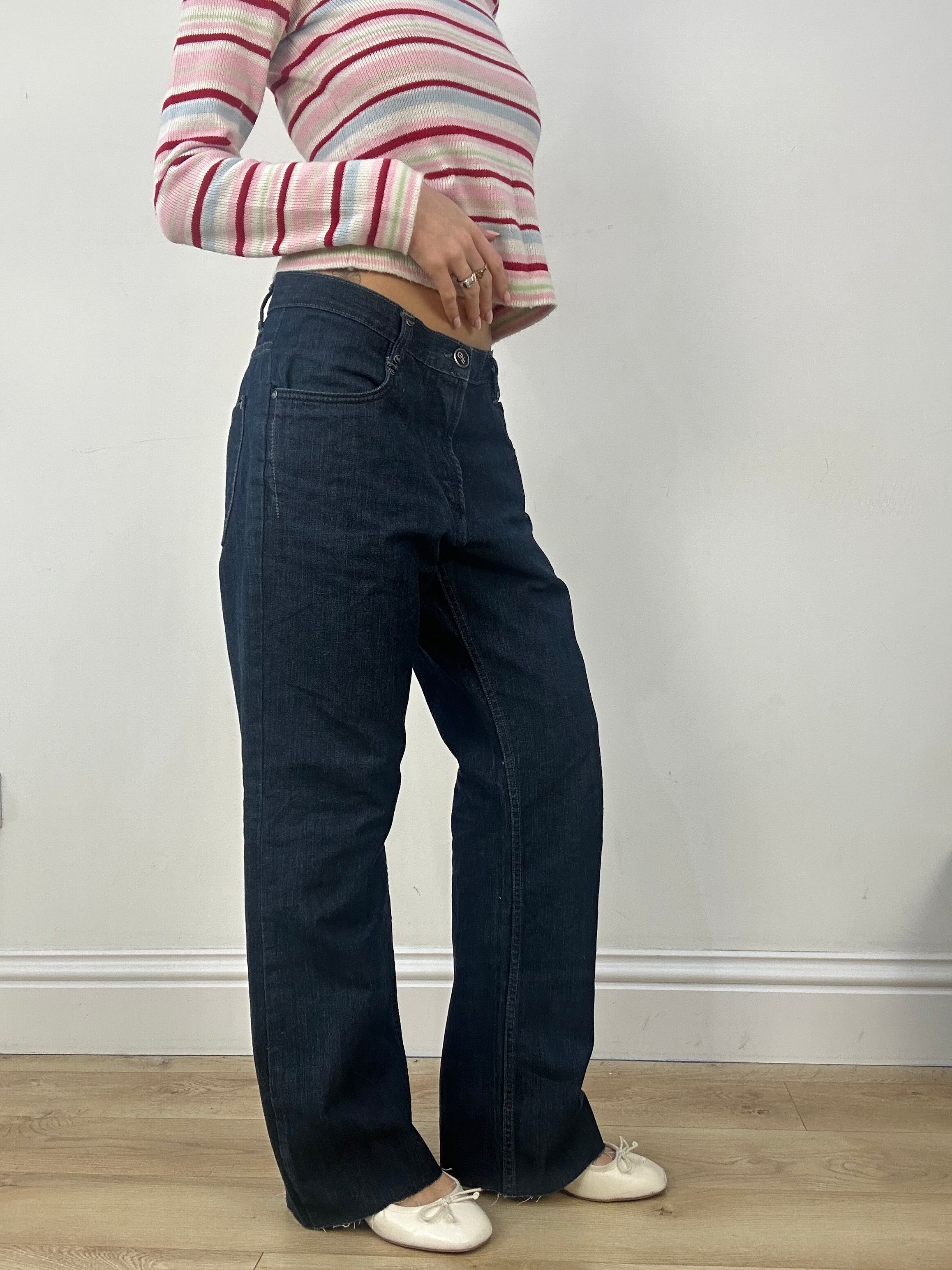 countryside | large dark wash jeans