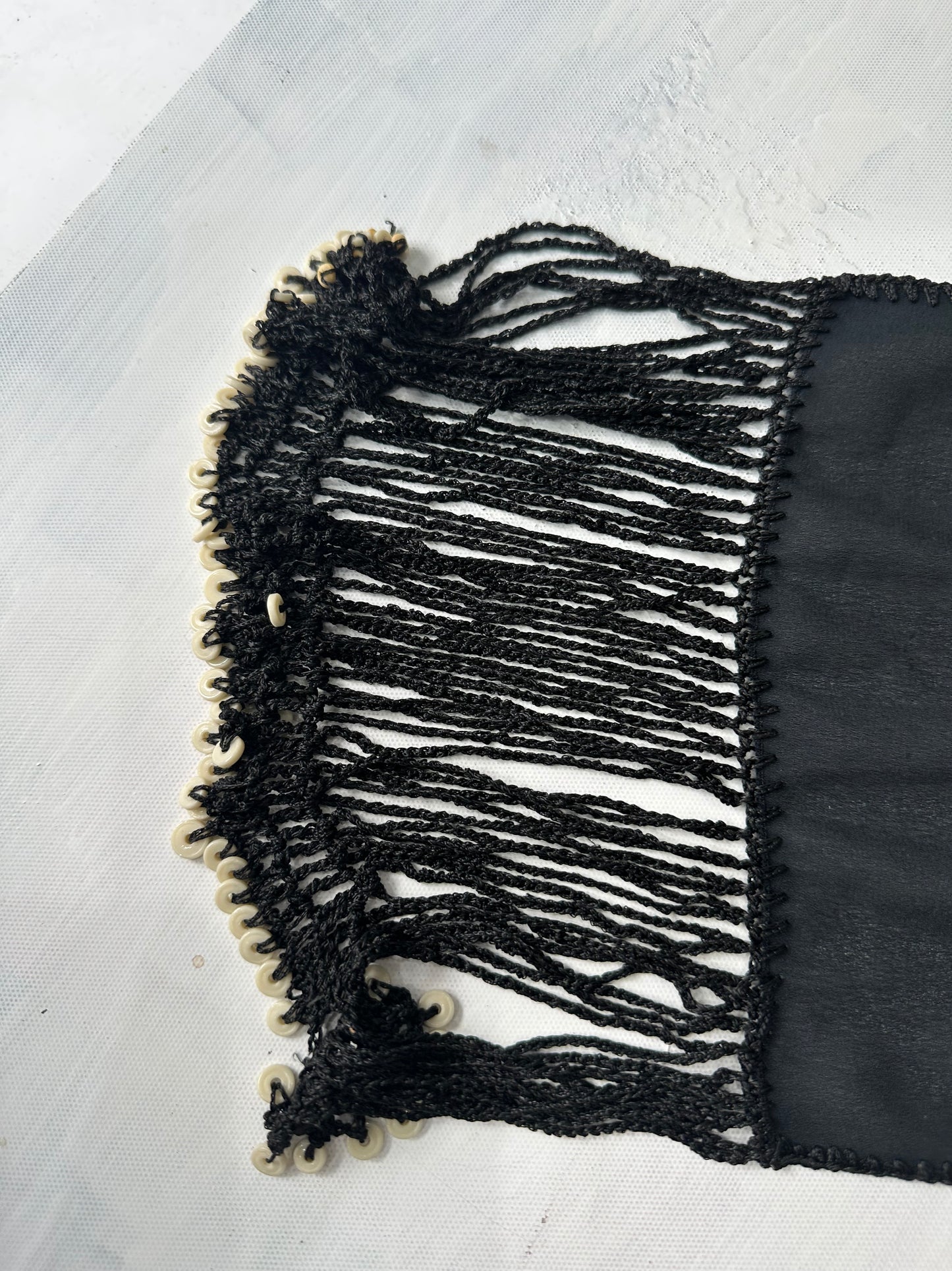 BEST PICKS | black sheer scarf belt with tassels