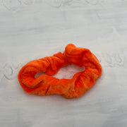 💻⭐️ | neon orange velvet scrunchie
