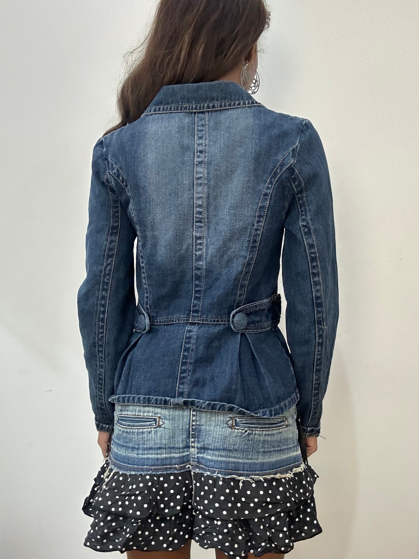 vintage edit: fashion week | small blue denim blazer jacket