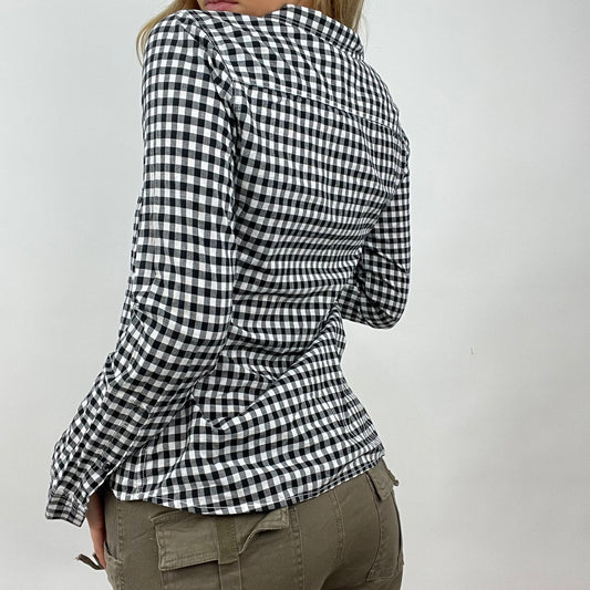 💻 COTTAGECORE DROP | small black and white gingham shirt