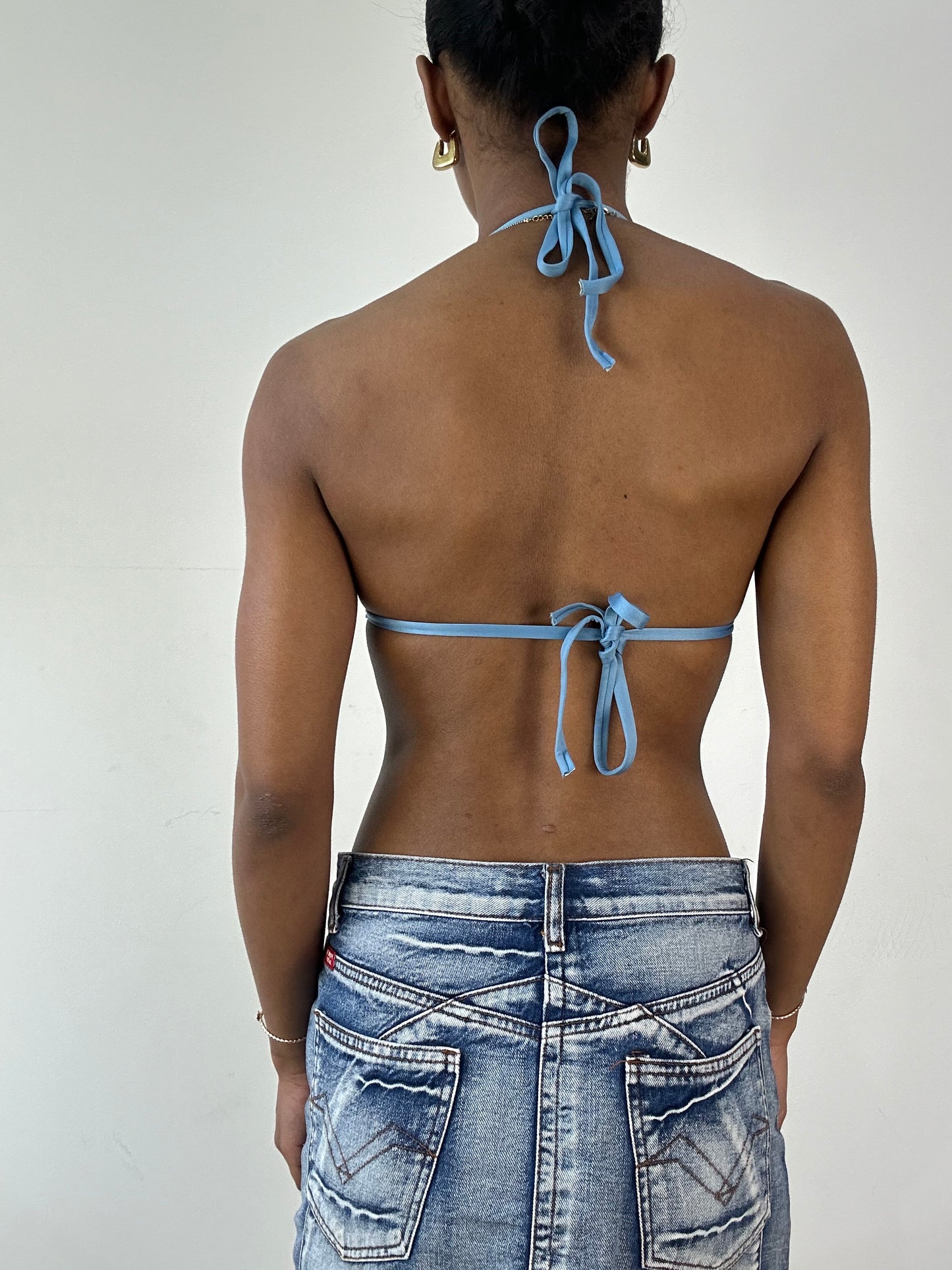BEST PICKS | small blue rhinestone bikini set