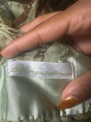 festival drop | Pequeno verde de cera embroideria profunda v pescoço vestido superior das mulheres