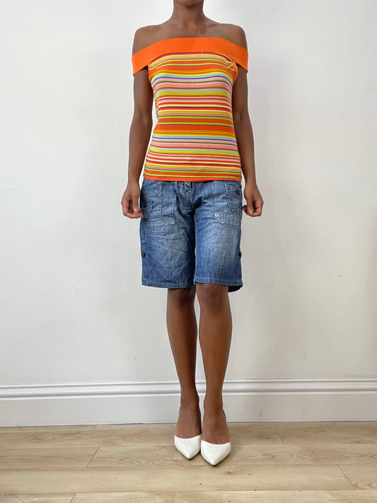 vintage edit twenty-six | medium blue dark wash jorts