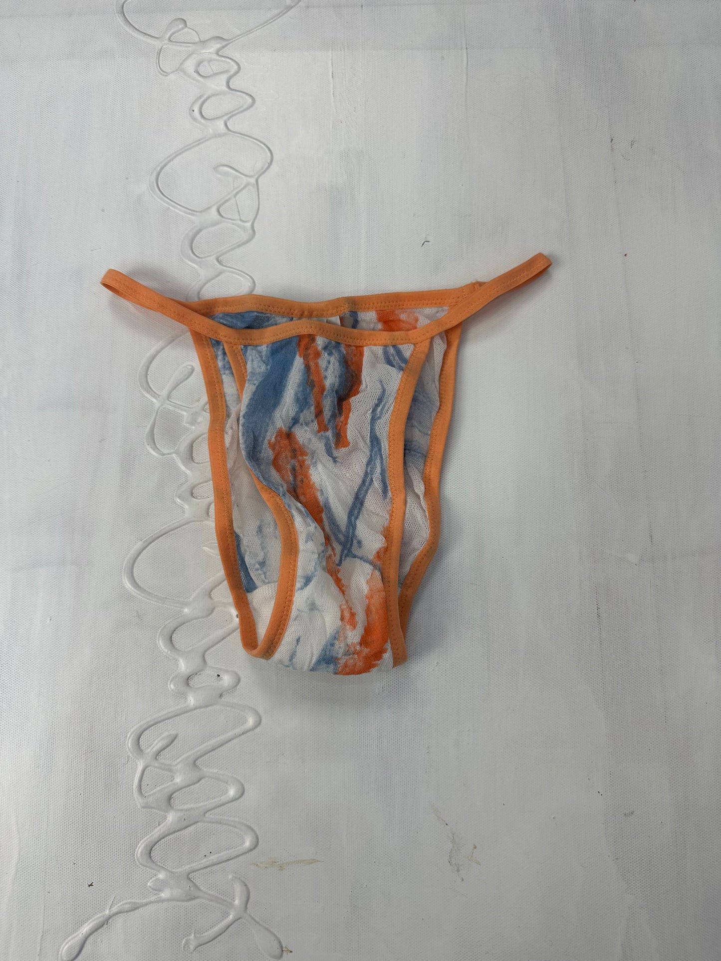 BEST PICKS | extra small orange and white mesh underwear