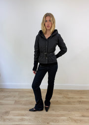 medium black morgan de toi puffer jacket