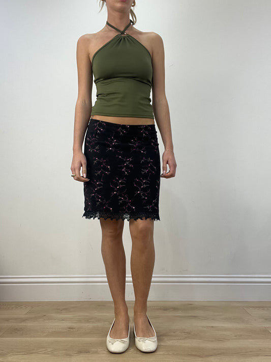 💻BEST PICKS | small black pimkie floral skirt