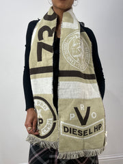 vintage edit thirty-six | brown and cream diesel تاسيل سكارف