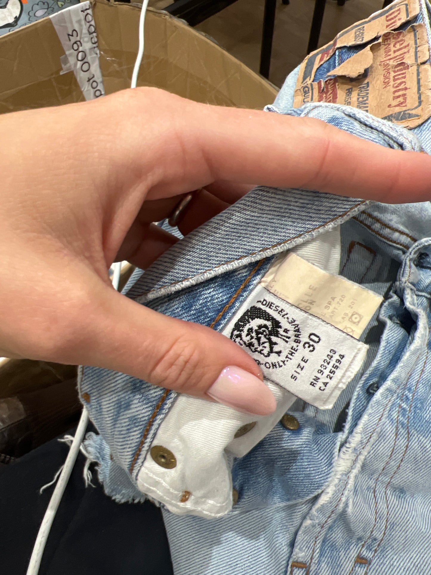 SUMMER SOLSTICE DROP | medium diesel light wash blue denim shorts