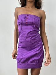 easter edit | small purple bandeau mini dress