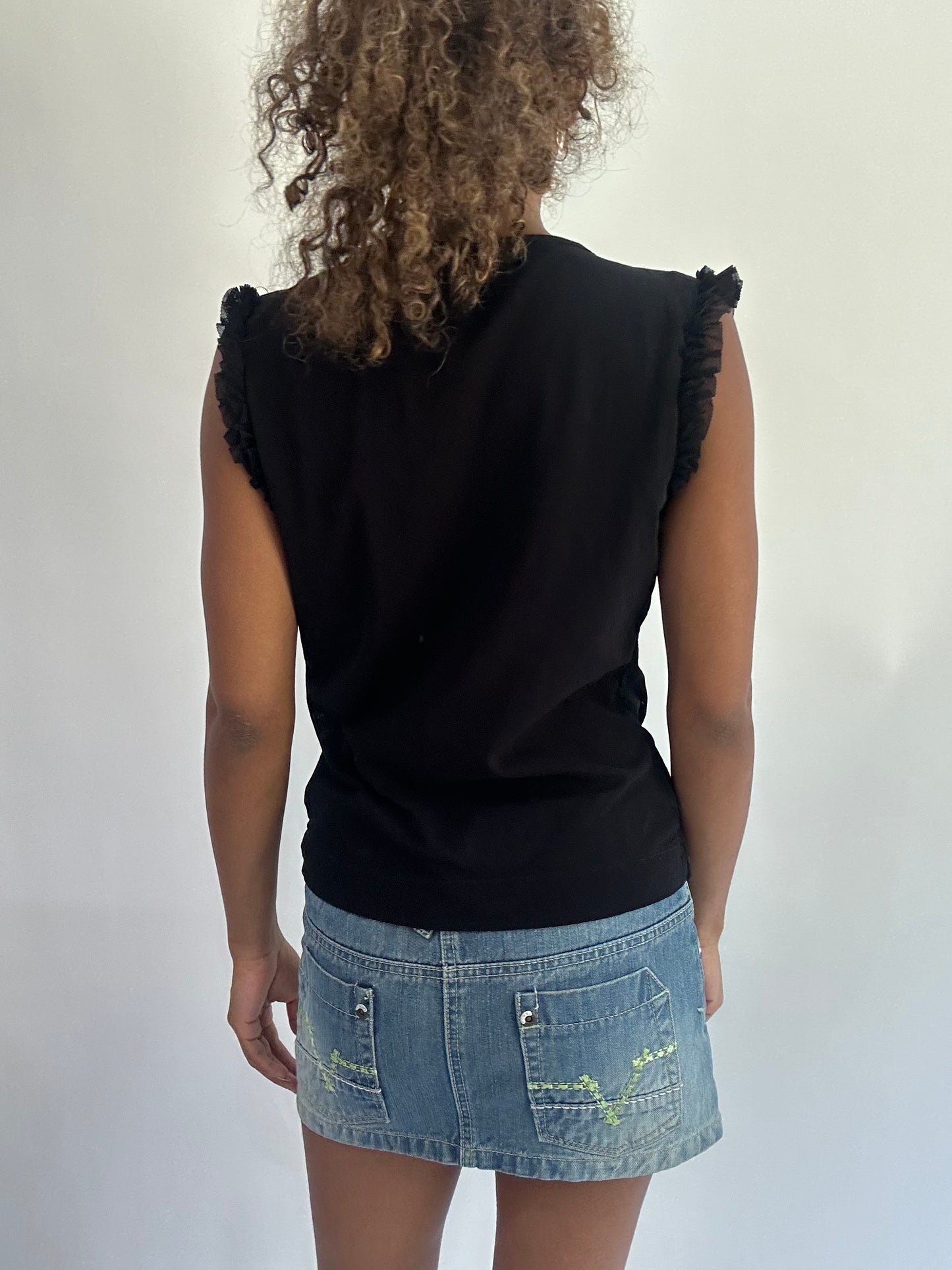 wag drop | small black sheer killah short sleeve top