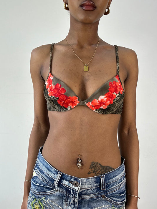 BEST PICKS | small brown and red floral bikini set