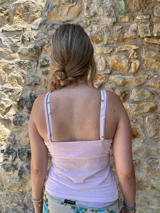 french summer drop | S/M码 粉色 丝带 吊带上衣