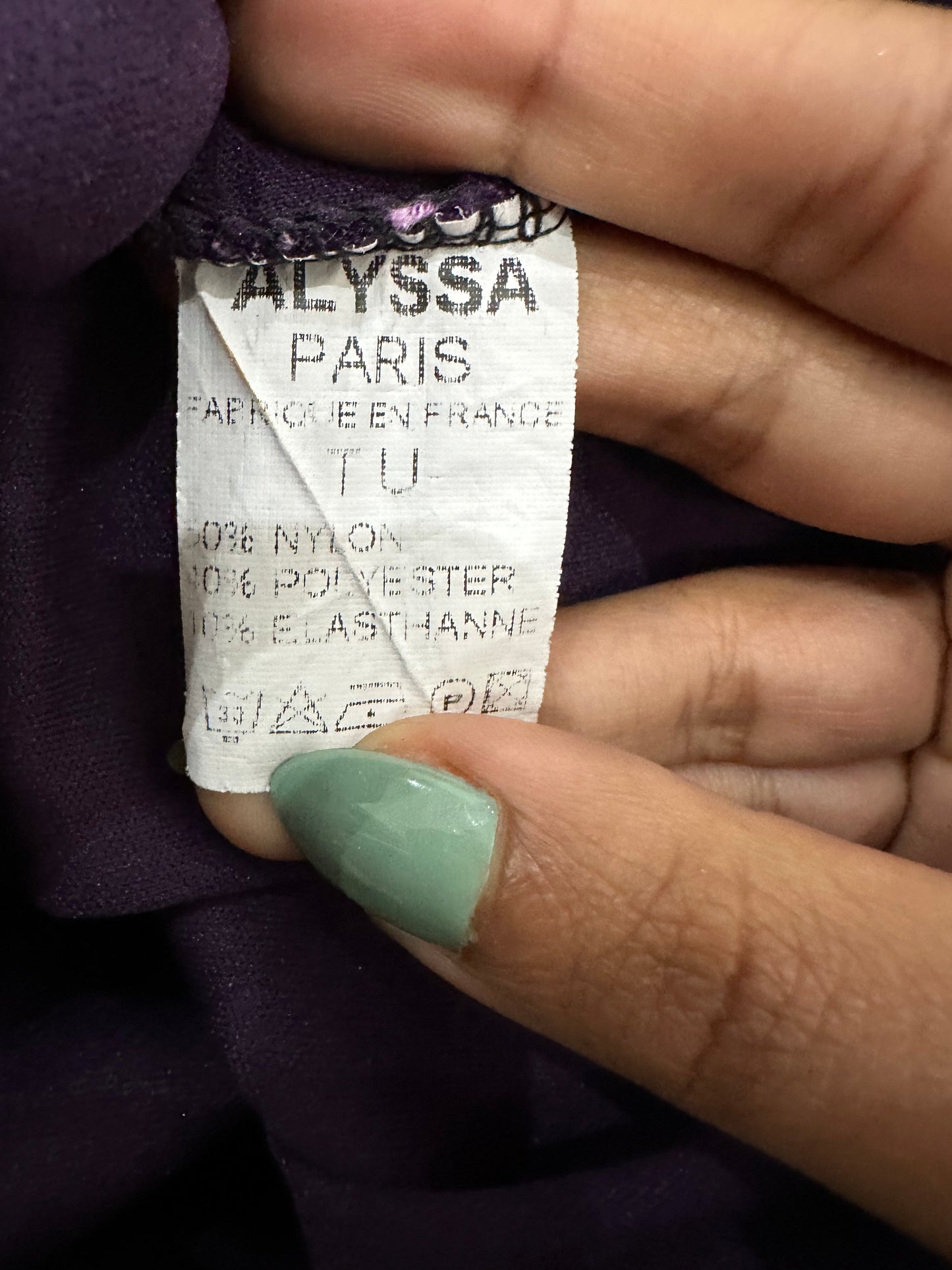 vintage edit fifteen | small purple embellished tank top with sequins