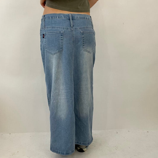 COTTAGECORE DROP | small denim maxi skirt