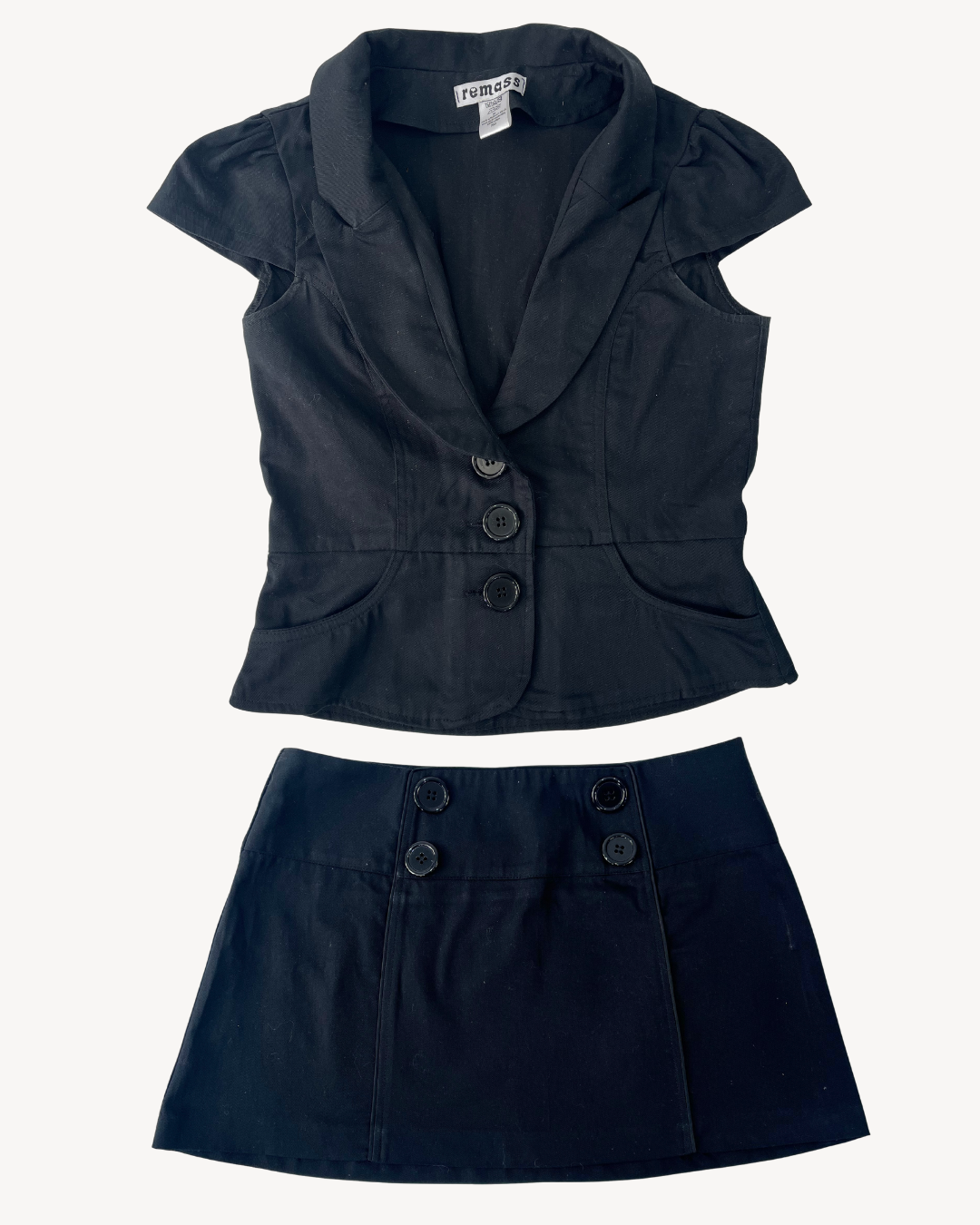 the penelope pea set in black
