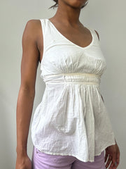 spring edit | small white fitted top