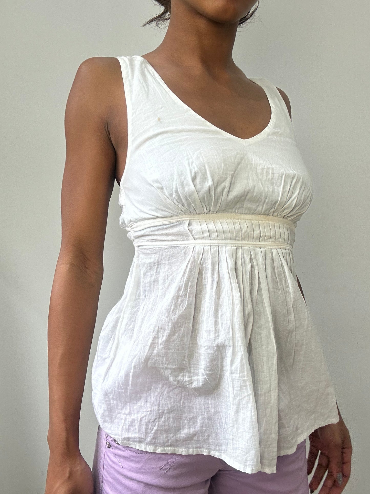 spring edit | small white fitted top
