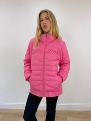 large pink puma puffer coat