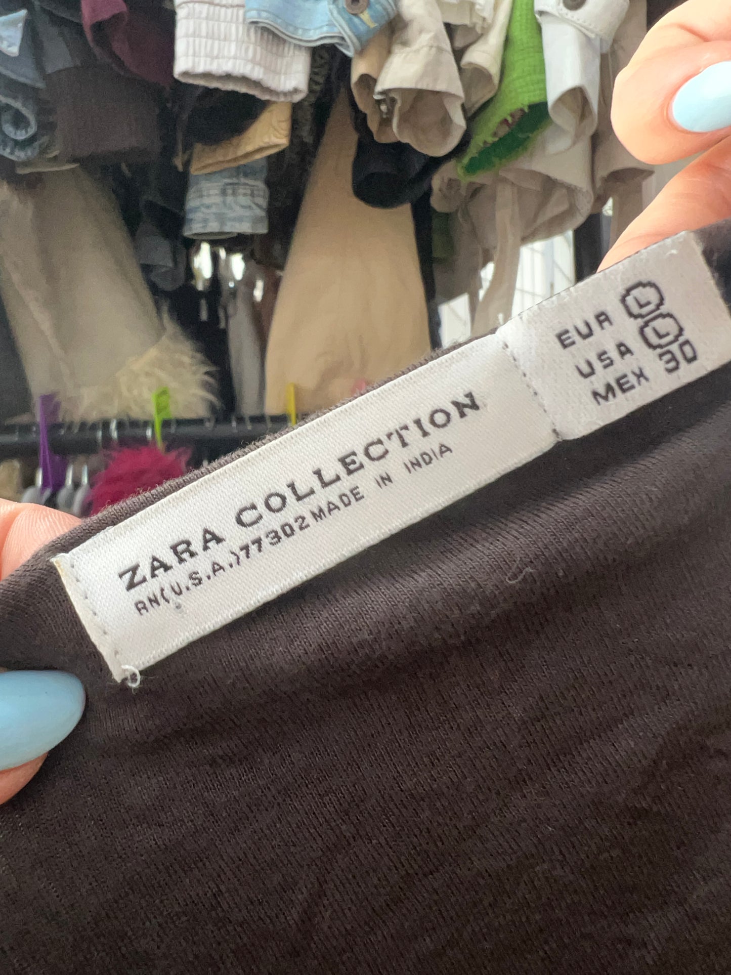 vintage edit thirty | large brown old label zara cami with sequin detail