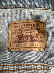 aquamarine drop | large blue oversized levi's denim jacket