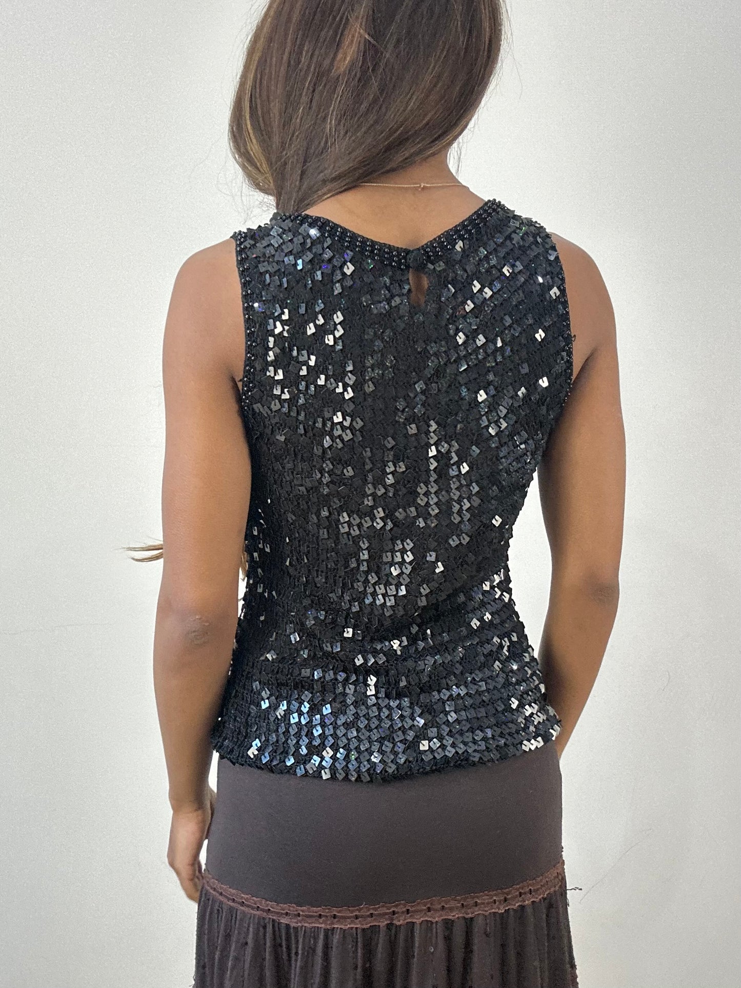 BEST PICKS | small black sequin top