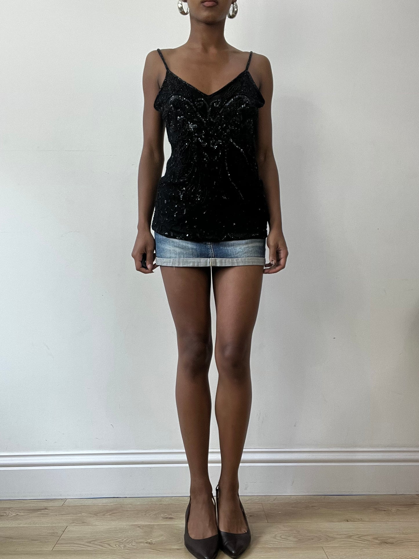 vintage edit thirty-one | small blue old bershka denim mini skirt