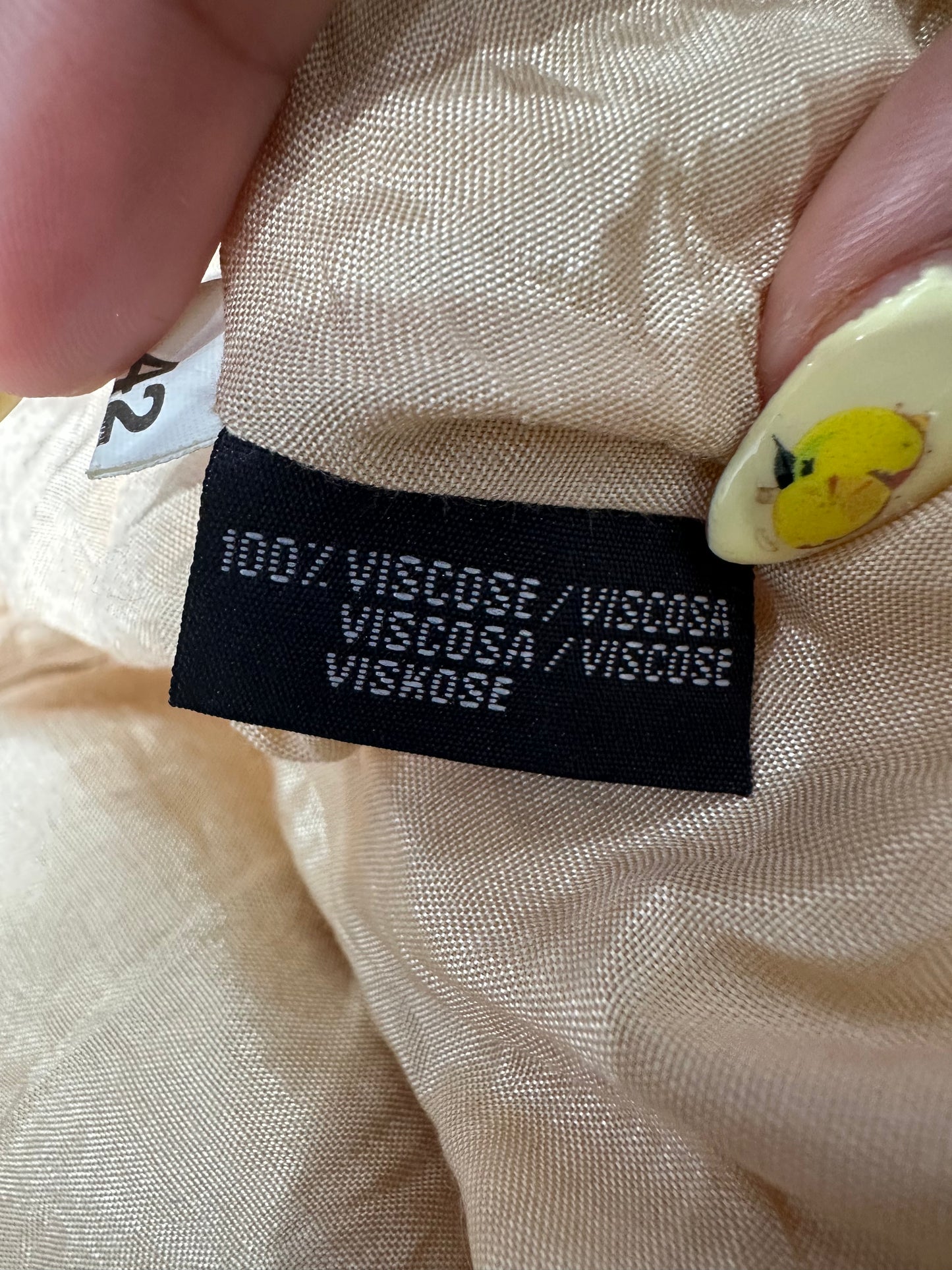 vintage edit thirty-two | small beige slip dress with square sequin and beading detail