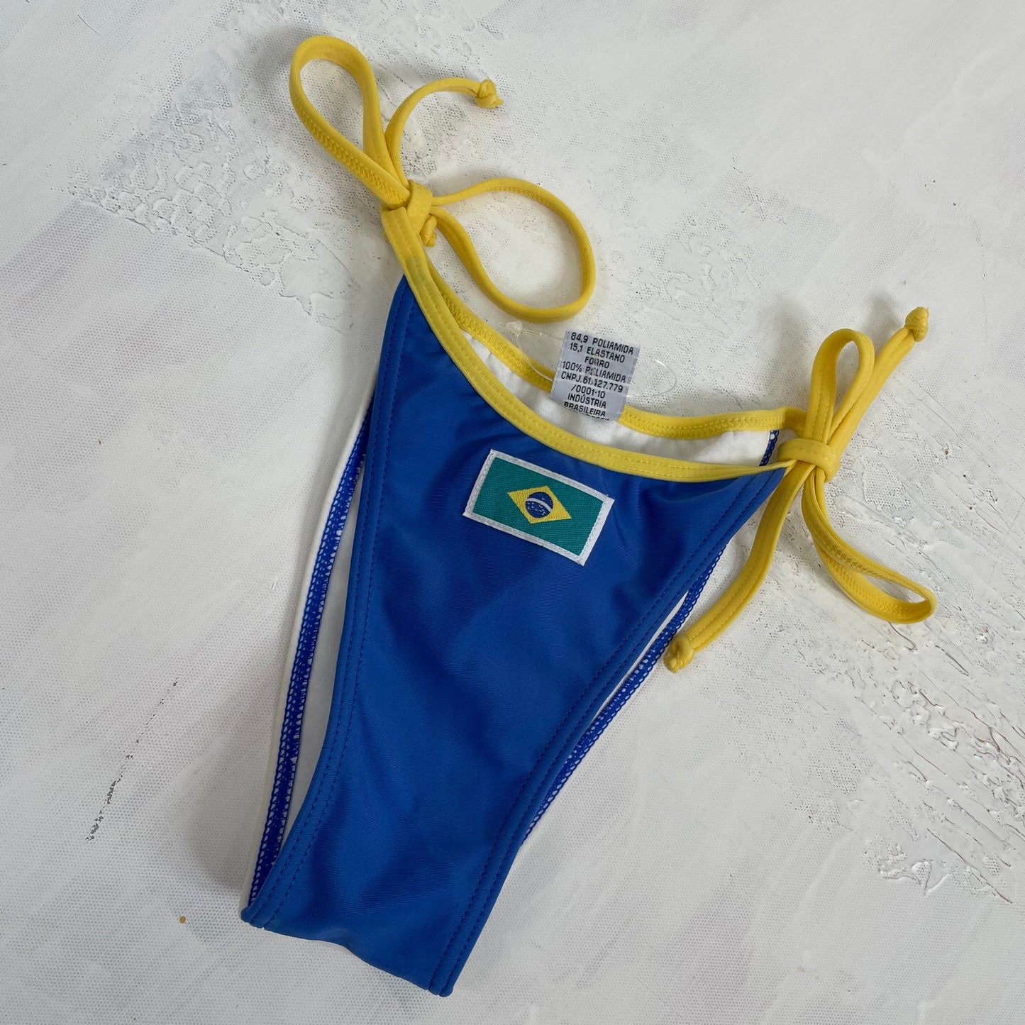 💻DROP 4 | small blue yellow and white brasil flag bikini bottoms
