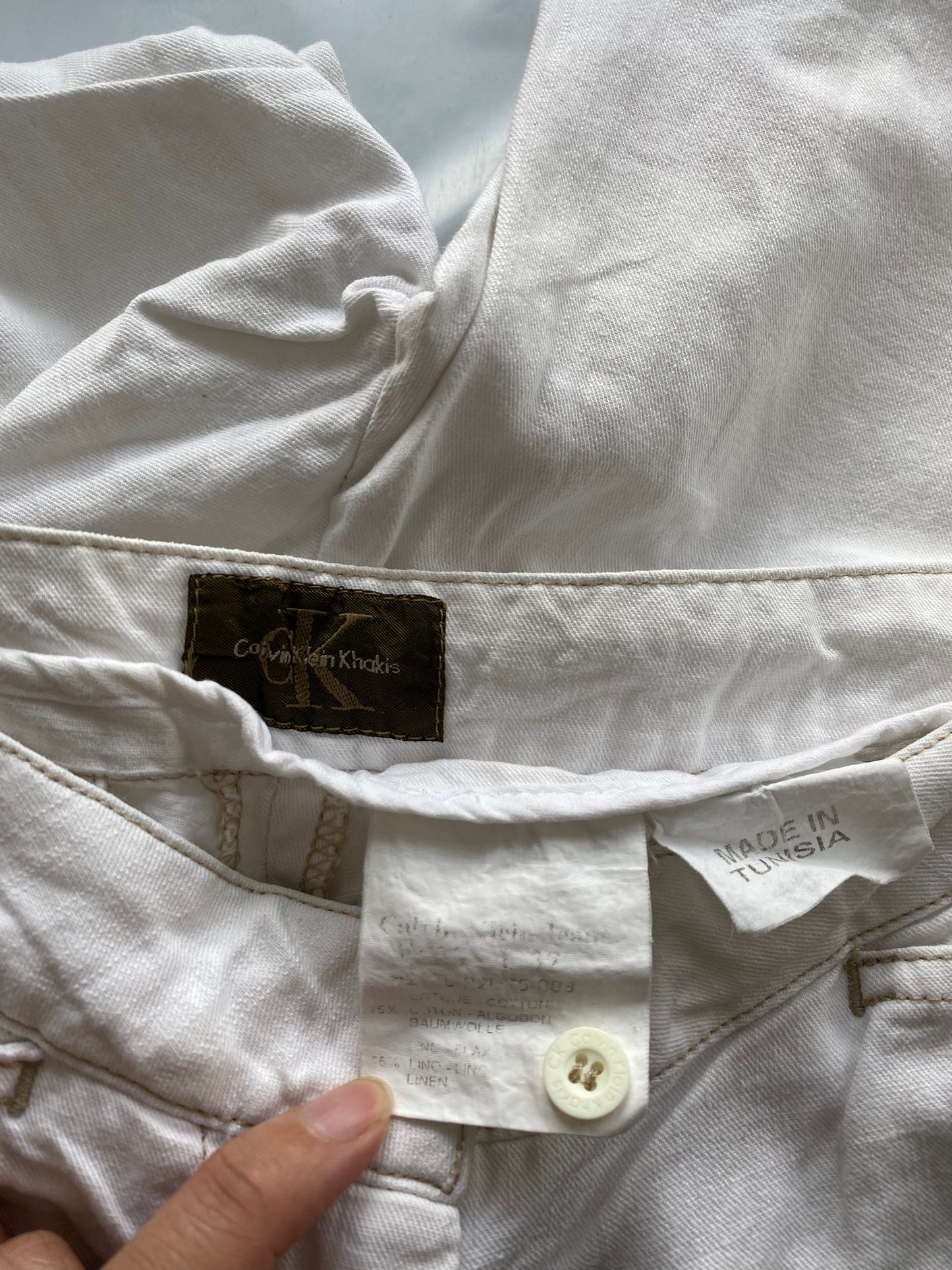 💚💻INSTA BADDIE DROP | XS white calvin klein jeans