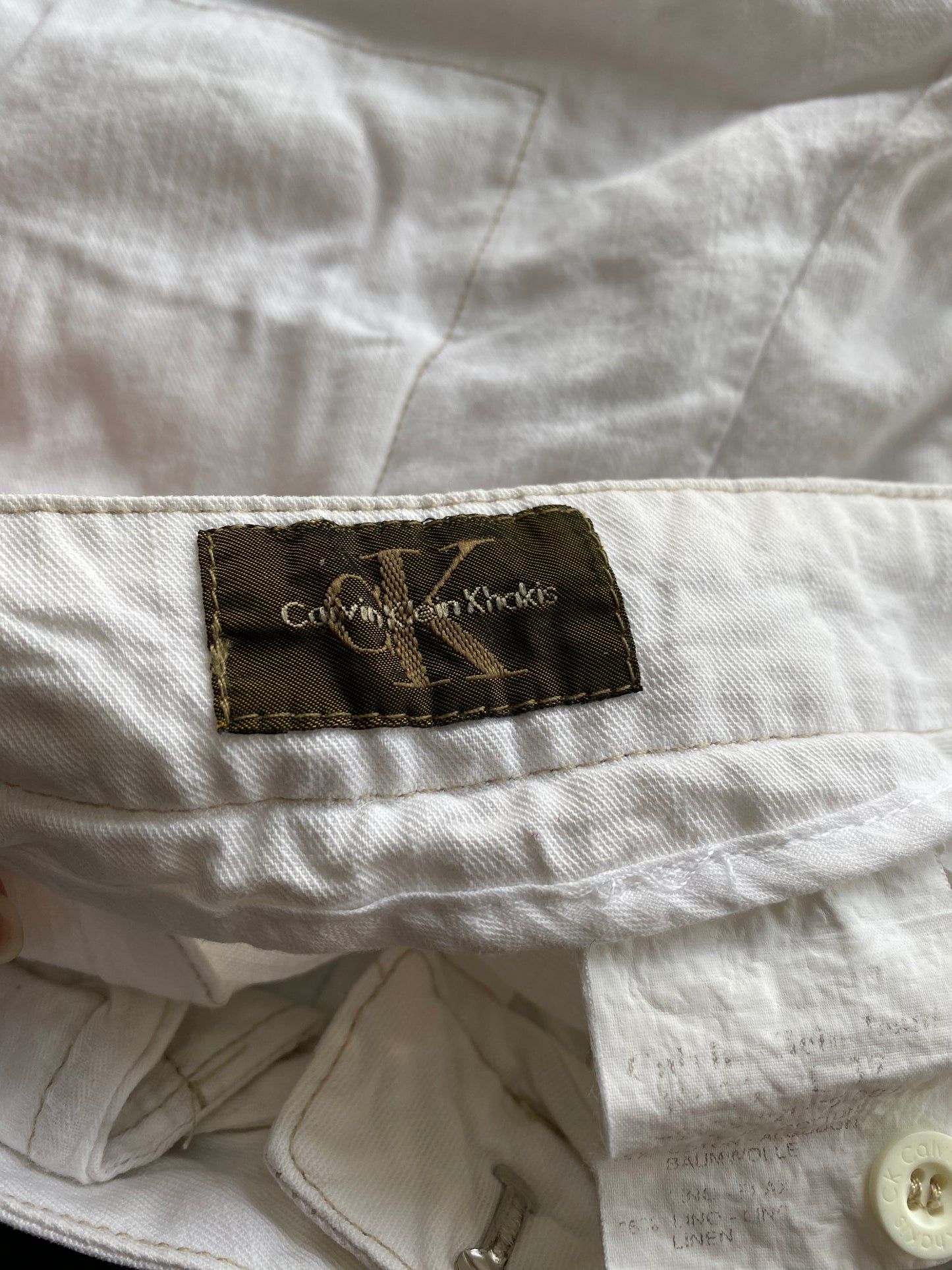 💚💻INSTA BADDIE DROP | XS white calvin klein jeans