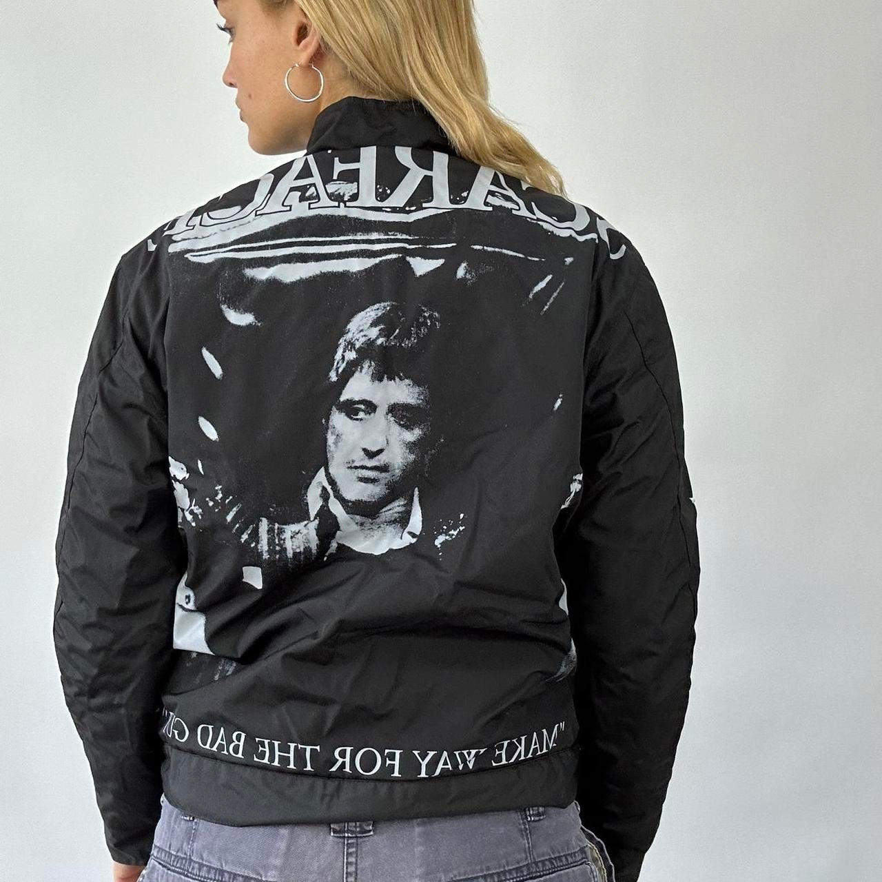 BEST PICKS, GENERAL l medium dolce & gabbana style black graphic print puffer coat