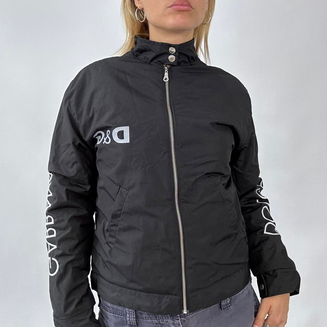 BEST PICKS, GENERAL l medium dolce & gabbana style black graphic print puffer coat