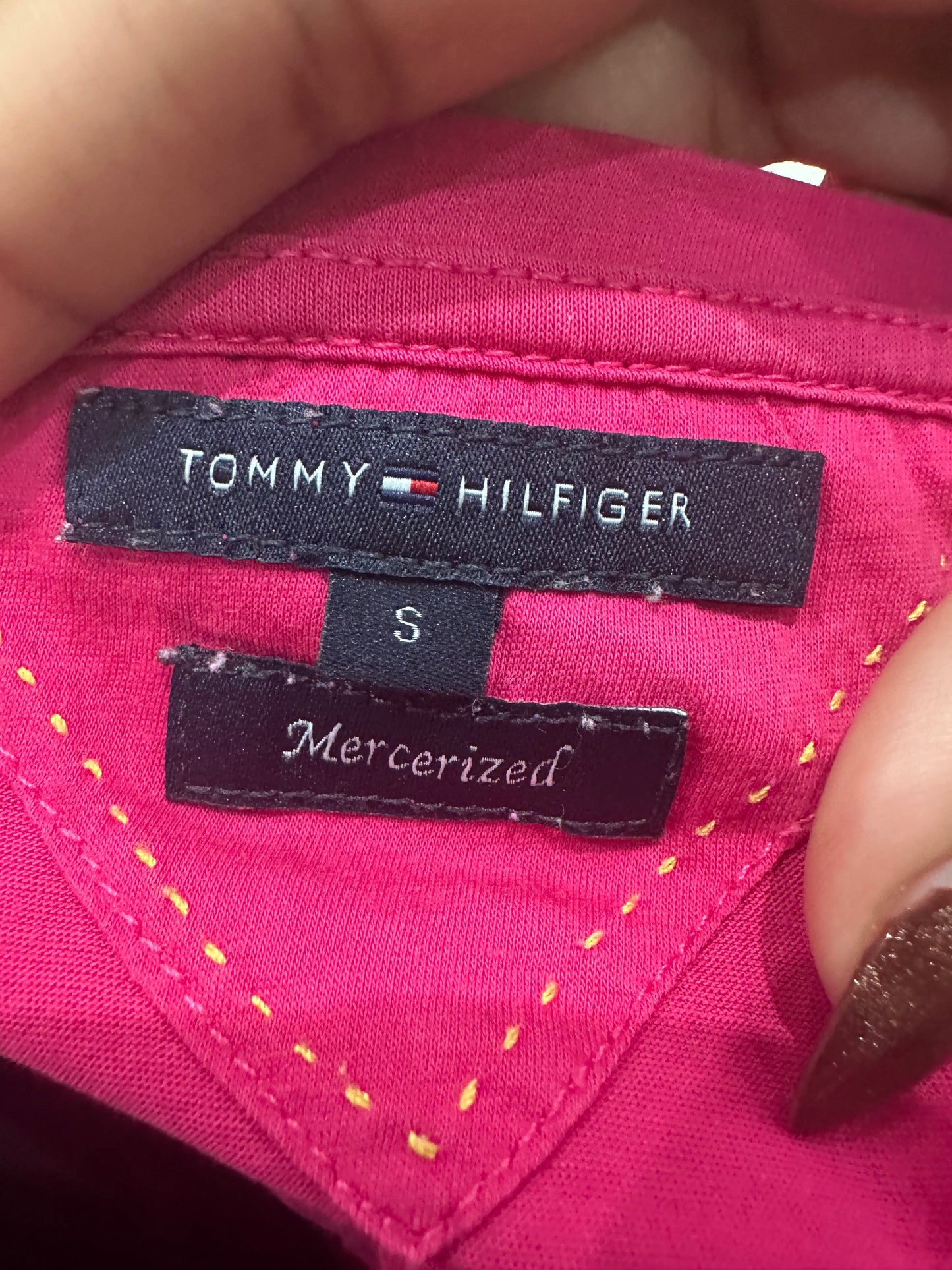 vintage edit: valentine’s day | small hot pink tommy hilfiger top