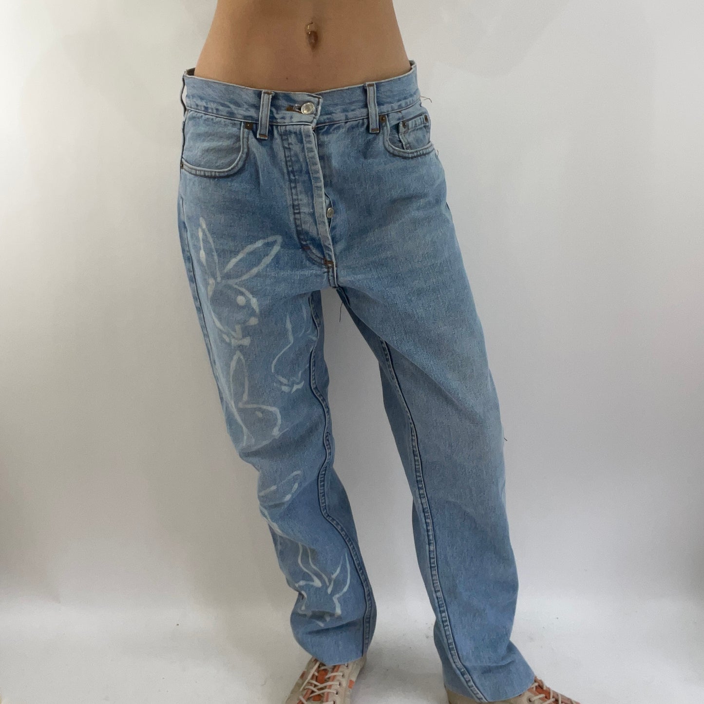 💚 💻 DROP 4 | small jeans with playboy graffiti style print