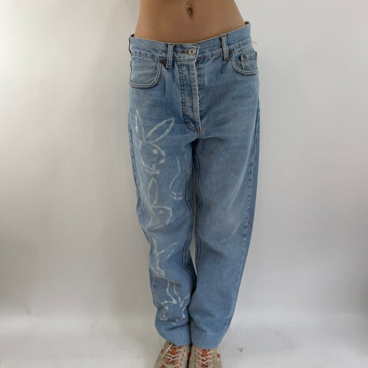 💚 💻 DROP 4 | small jeans with playboy graffiti style print