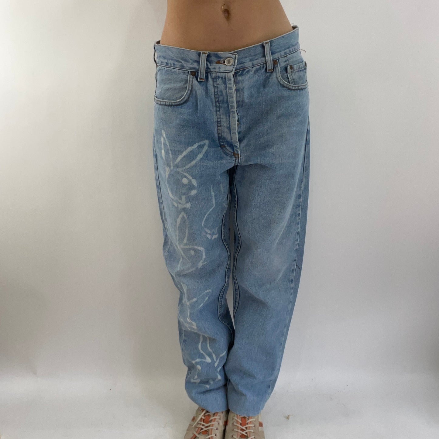 💚 💻 DROP 4 | small jeans with playboy graffiti style print