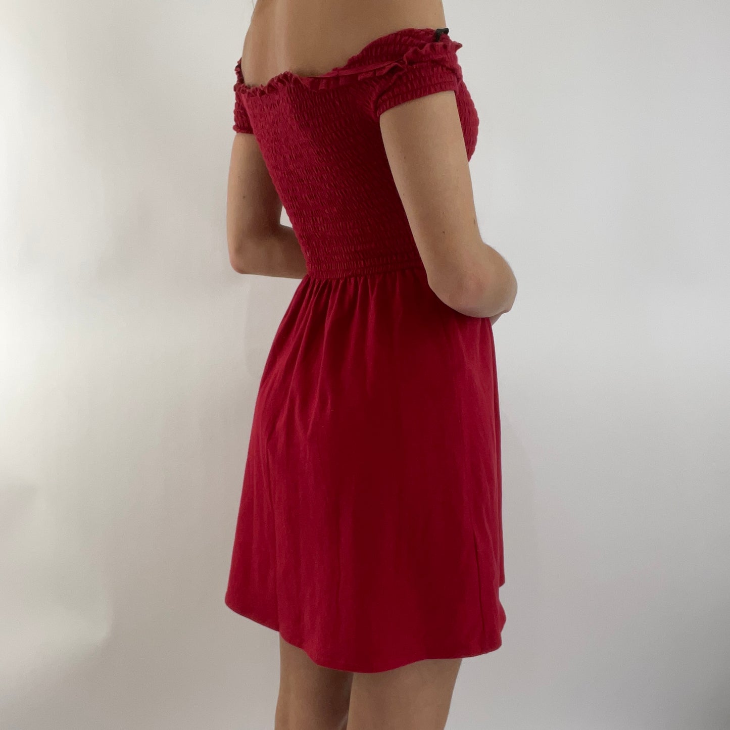 Hollister red outlet lace dress