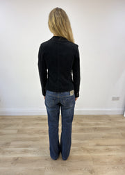 small black corduroy blazer