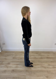 small black corduroy blazer