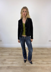 small black corduroy blazer