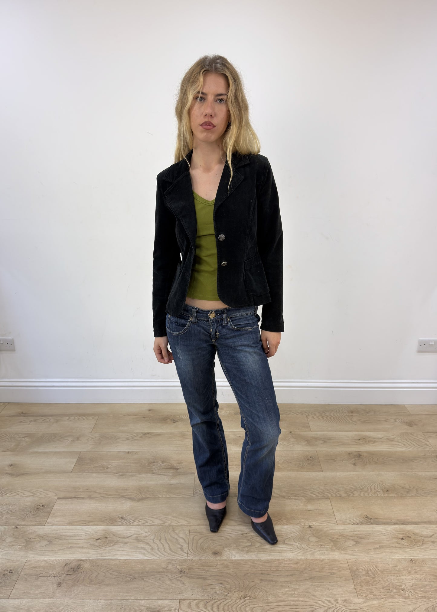 small black corduroy blazer