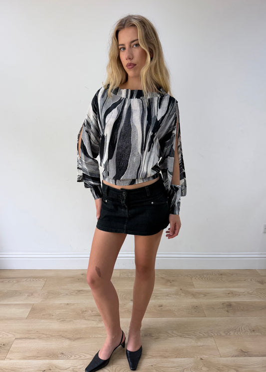 medium asymmetric blouse